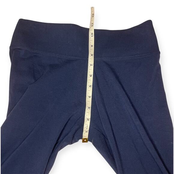 NWOT PINK Bling Sequin Floral Yoga Leggings Navy Blue Cotton Comfy Size Small - Picture 6 of 8